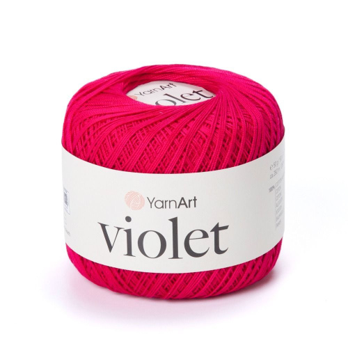 Пряжа Violet (Виолет) 6358 ярко-розовый