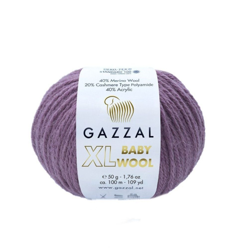 Пряжа Baby Wool XL (Беби Вул ХЛ) 843XL сухая роза