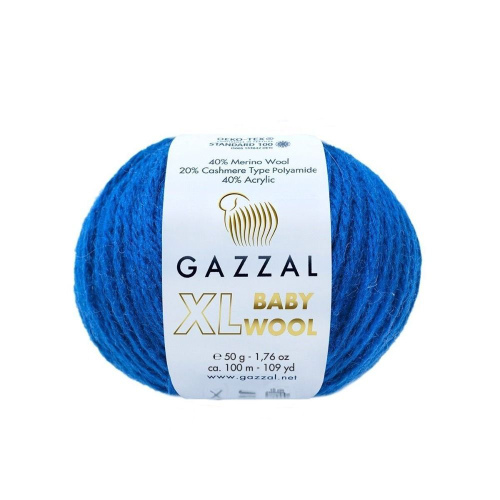 Пряжа Baby Wool XL (Беби Вул ХЛ) 802XL синий